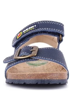 Pablosky Leder-Sandalen In Blau -Modeschuh Geschäft pablosky leder sandalen in blau 2