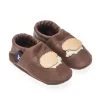 Krabbelschuhe / Lederpuschen Mit Igel In Dunkelbraun / Beige -Modeschuh Geschäft pantau its a small world krabbelschuhe lederpuschen mit igel in dunkelbraun beige