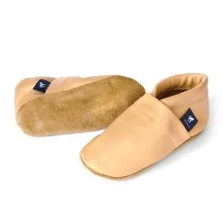 Krabbelschuhe / Lederpuschen Uni Apricot -Modeschuh Geschäft pantau its a small world krabbelschuhe lederpuschen uni apricot 1