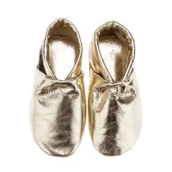Krabbelschuhe / Lederpuschen Uni Gold -Modeschuh Geschäft pantau its a small world krabbelschuhe lederpuschen uni gold 2