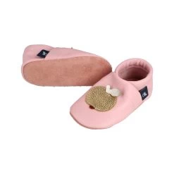 Lauflernschuhe / Lederpuschen Mit Apfel In Rosa / Gold -Modeschuh Geschäft pantau its a small world lauflernschuhe lederpuschen mit apfel in rosa gold 3