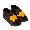 Lauflernschuhe / Lederpuschen Mit Elefant In Dunkelbraun / Gelb -Modeschuh Geschäft pantau its a small world lauflernschuhe lederpuschen mit elefant in dunkelbraun gelb