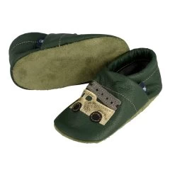 Lauflernschuhe / Lederpuschen Mit Feuerwehr In Grün / Gold -Modeschuh Geschäft pantau its a small world lauflernschuhe lederpuschen mit feuerwehr in grun gold 2