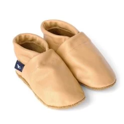 Lauflernschuhe / Lederpuschen Uni Apricot