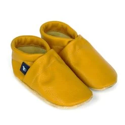 Lauflernschuhe / Lederpuschen Uni Gelb