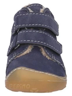 Leder-Boots "Crusty" In Dunkelblau -Modeschuh Geschäft pepino leder boots crusty in dunkelblau 2