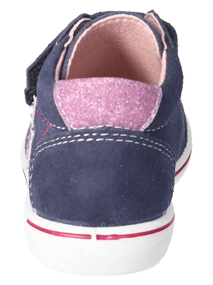 Leder-Sneakers "Mia" In Dunkelblau/ Rosa 7 Leder-Sneakers "Mia" In Dunkelblau/ Rosa – Bild 5