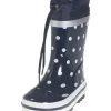 Playshoes Gummistiefel In Dunkelblau/ Weiß -Modeschuh Geschäft playshoes gummistiefel in dunkelblau weiss