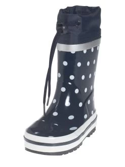 Playshoes Gummistiefel In Dunkelblau/ Weiß