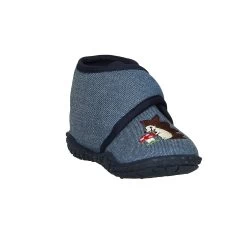 Playshoes Hausschuh Igel In Jeansblau -Modeschuh Geschäft playshoes hausschuh igel in jeansblau 3