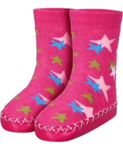 Playshoes Hüttenschuh Sterne In Pink