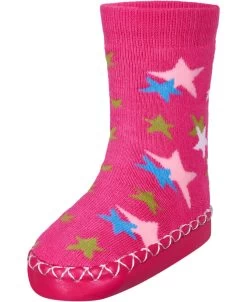 Playshoes Hüttenschuh Sterne In Pink -Modeschuh Geschäft playshoes huttenschuh sterne in pink 3