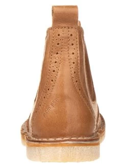 Pom Pom Leder-Chelsea-Boots In Hellbraun -Modeschuh Geschäft pom pom leder chelsea boots in hellbraun 2