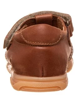 Pom Pom Leder-Halbsandalen In Hellbraun -Modeschuh Geschäft pom pom leder halbsandalen in hellbraun 2