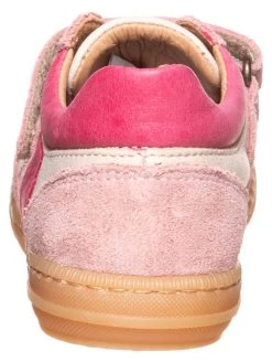 Pom Pom Leder-Sneakers In Rosa/ Weiß -Modeschuh Geschäft pom pom leder sneakers in rosa weiss 2