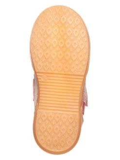 Pom Pom Leder-Sneakers In Rosa/ Weiß -Modeschuh Geschäft pom pom leder sneakers in rosa weiss 4