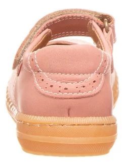 Pom Pom Leder-Spangenballerinas In Rosa -Modeschuh Geschäft pom pom leder spangenballerinas in rosa 2