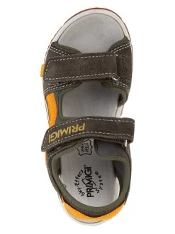 Primigi Leder-Sandalen In Khaki -Modeschuh Geschäft primigi leder sandalen in khaki 3