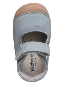 Richter Leder-Ballerinas In Hellblau -Modeschuh Geschäft richter leder ballerinas in hellblau 3