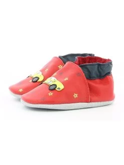 ROBEEZ Leder-Krabbelschuhe "Little Vroum" In Rot -Modeschuh Geschäft robeez leder krabbelschuhe little vroum in rot 2