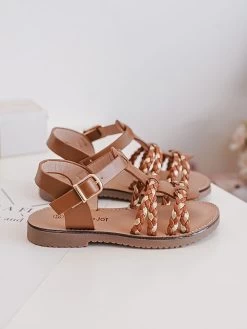 Sandalen In Hellbraun/ Beige -Modeschuh Geschäft rock and joy sandalen in hellbraun beige 2