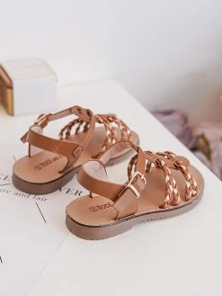 Sandalen In Hellbraun/ Beige -Modeschuh Geschäft rock and joy sandalen in hellbraun beige 3