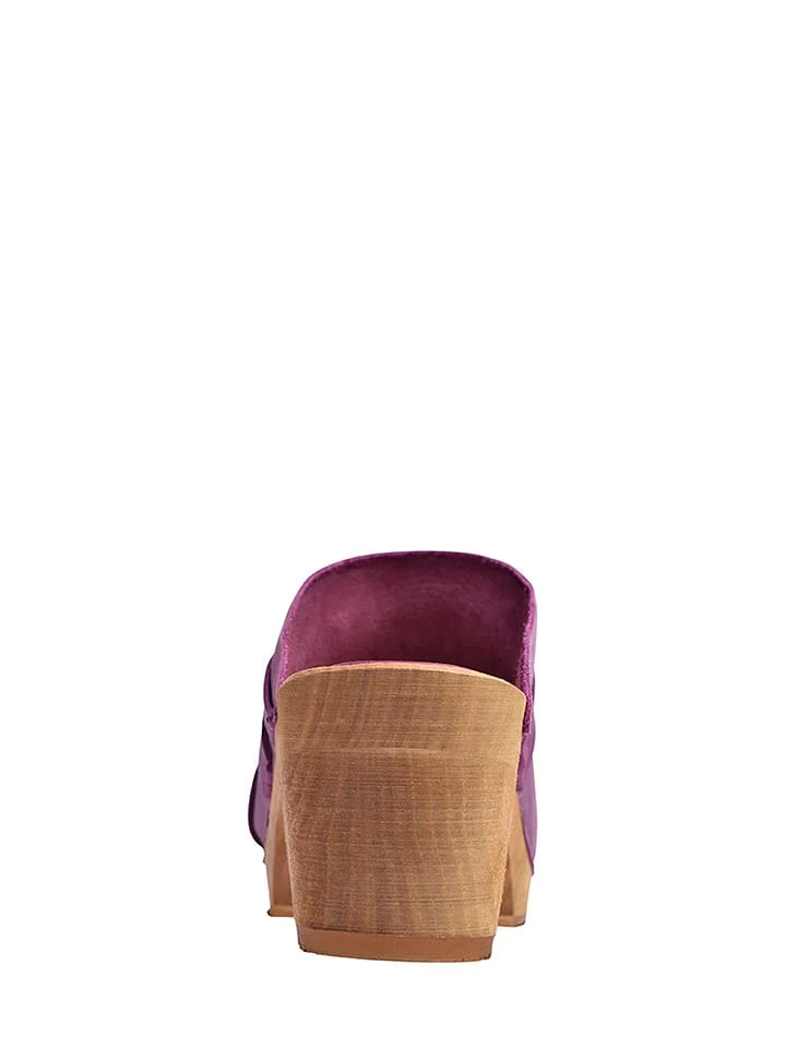 Sanita Leder-Clogs "Manuella Square" In Lila 10 Sanita Leder-Clogs "Manuella Square" In Lila – Bild 8