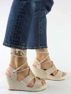 Keilsandaletten In Beige