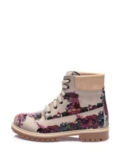 Boots In Beige/ Bunt -Modeschuh Geschäft streetfly boots in beige bunt 2