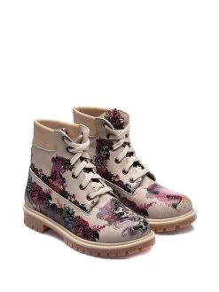 Boots In Beige/ Bunt