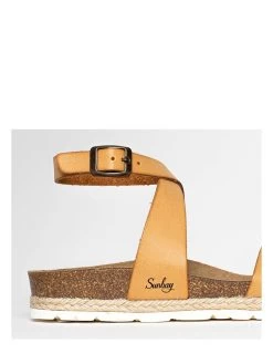 Leder-Sandalen "Dorado" In Hellbraun -Modeschuh Geschäft sunbay leder sandalen dorado in hellbraun 5