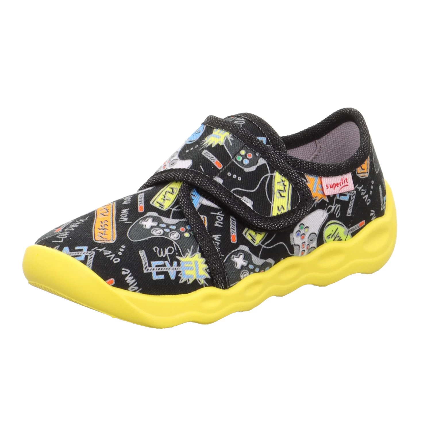 Superfit Geschlossener Hausschuh BUBBLE In Schwarz/Mehrfarbig 3 Superfit Geschlossener Hausschuh BUBBLE In Schwarz/Mehrfarbig