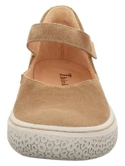 Think! Leder-Spangenballerinas "Tjub" In Hellbraun -Modeschuh Geschäft think leder spangenballerinas tjub in hellbraun 2