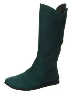 Think! Leder-Stiefel "Spaut" In Dunkelgrün