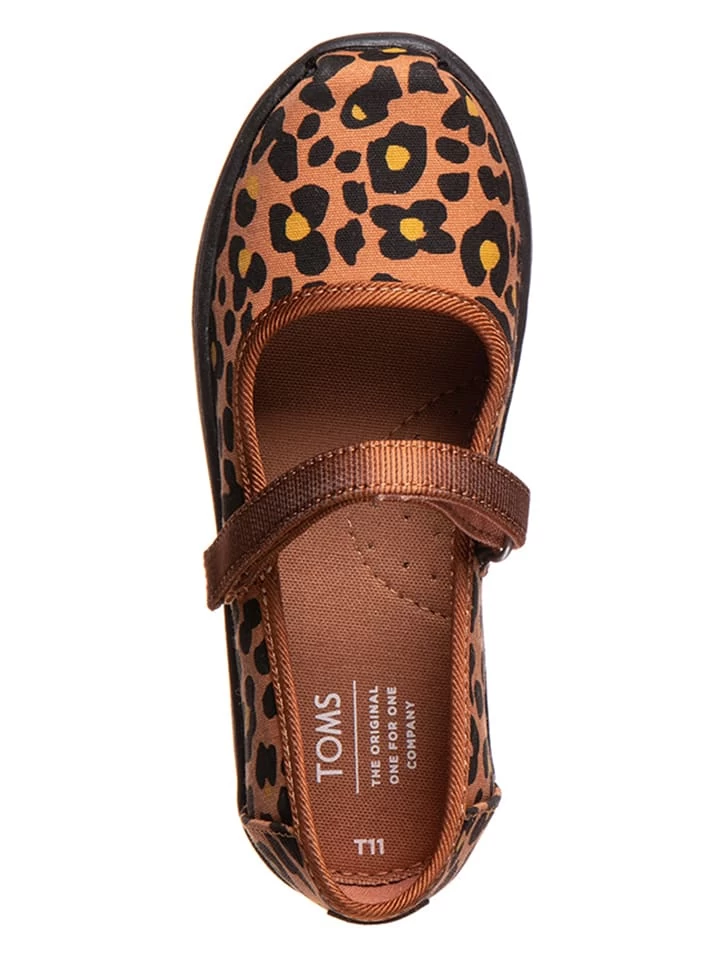 Toms Slipper "Mary Jane" In Hellbraun/ Schwarz 6 Toms Slipper "Mary Jane" In Hellbraun/ Schwarz – Bild 4