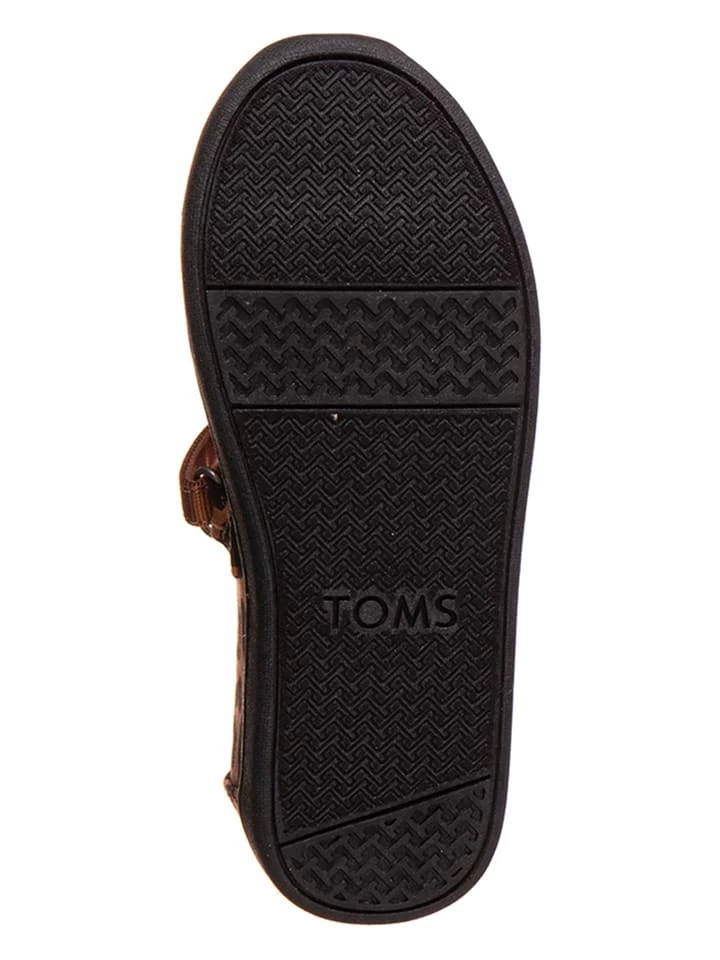 Toms Slipper "Mary Jane" In Hellbraun/ Schwarz 7 Toms Slipper "Mary Jane" In Hellbraun/ Schwarz – Bild 5