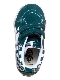 Vans Sneakers In Dunkelgrün/ Weiß -Modeschuh Geschäft vans sneakers in dunkelgrun weiss 3