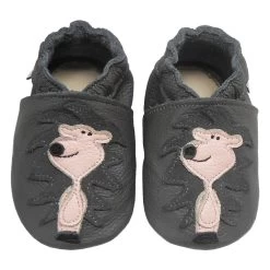 Baby Krabbelschuhe In Löwe Grau