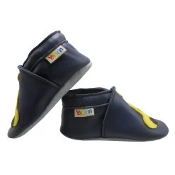 Leder-Krabbelschuhe "Auto Mit Herz" In Dunkelblau -Modeschuh Geschäft yalion leder krabbelschuhe auto mit herz in dunkelblau 4