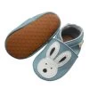 Leder-Krabbelschuhe "Hase" In Blau