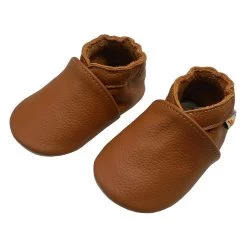 Leder-Krabbelschuhe In Cognac -Modeschuh Geschäft yalion leder krabbelschuhe in cognac 1